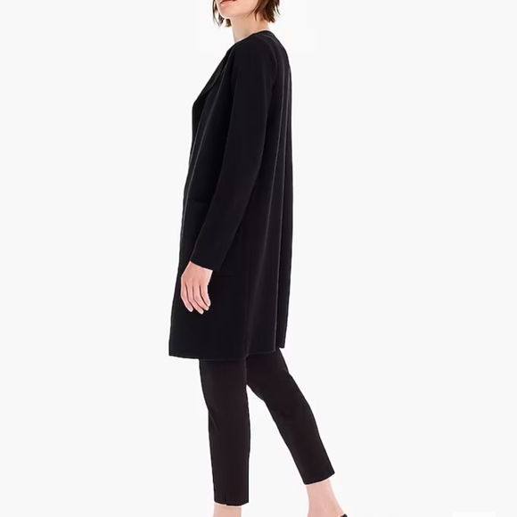 J. CREW Merino Wool Blend "Juliette" Collarless Sweater-Blazer Sz XL - Picture 3 of 4